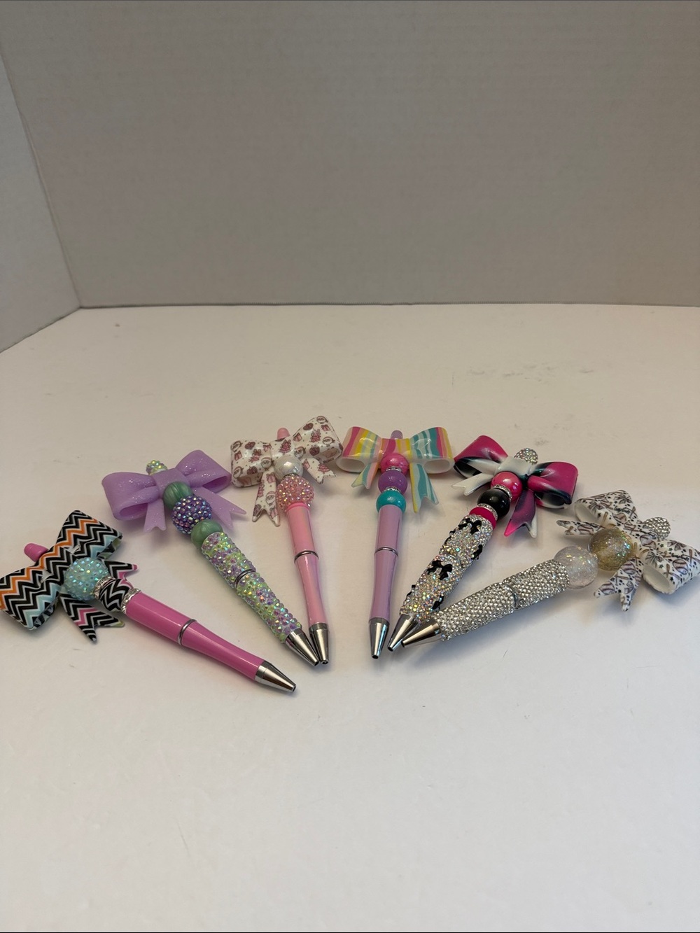 Large Bow Beaded Pens Choose Your Favorite